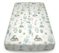 BabySafe Drap Housse Bébé 100% Coton Certifié Oeko-TEX, Lit Bébé 60x120 & 70x140 cm, Coins Élastiques sur Tout Le Tour, Doux et Respirant, Lavable en Machine, Fabriqué en Europe, à l'Unité