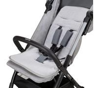 Babysanity® Housse de poussette universelle souple pour bébé, rembourrage en éponge de coton 100 % avec bordure - Fabriqué en Italie - (gris2)