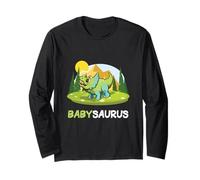 Babysaurus Dinosaure Lover Cute Kiddo Triceratops Adorable Manche Longue