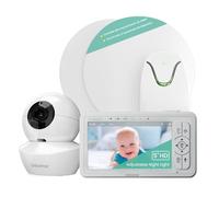 Babysense Moniteur Vidéo HD pour Bébé avec Caméra à Veilleuse et Moniteur de Mouvement pour Bébé, Alertes en Temps Réel en Cas d'absence de Mouvement, pour Usage Domestique, 2-en-1