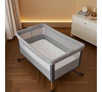 Babysom - Matelas Cododo Bébé 52x89 cm - Housse en Viscose de Bamboo - Spécial Lits Cododo - sans Traitement Chimique - Déhoussable et Lavable - Certifié Oekotex - Doux et Soyeux - Fabriqué en Europe