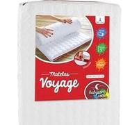 Babysom - matelas de voyage pour bébé - 60x120 cm | roulé : idéal pour couchage d'appoint | épaisseur 5 cm | déhoussable G