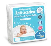 Babysom - Protège Matelas / Alèse Bébé - Anti Acarien - 70x140 Cm - Imperméable - Bouclette 100% Coton - Souple Et Silencieux - Respirant