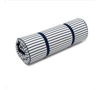 BabyToLove Matelas de Sol bébé Pliable avec Housse Lavable | Tapis de Sieste Doux pour crèche, Voyage et Maison | Facile à Transporter avec Sangles | Motif Bleu Rayures