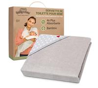 BabyToLove Serviette Papillon bébé Ultra Douce en Fibres de Bambou | Cape de Bain absorbante et Confortable, Design Mains Libres, Cadeau Naissance | White Stars
