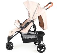 BabyTrold Easy Go Buggy couleur sable réglable, jusqu'à 22 kg, avec filet & panier