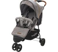 BabyTrold Easy Go Buggy Gris, réglable, jusqu'à 22 kg, avec filet & panier