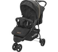 BabyTrold Easy Go Buggy Noir, réglable, jusqu'à 22 kg, avec filet & panier