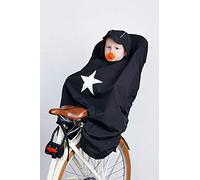 Babytrold Housse de pluie pour siège de drapeau avec capote et Reflex Noir