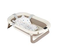 Babywanne Faltbar Mit Coussin flottant à motif mignon - babybadewanne Xxl Mit Badethermometer - Von Der Geburt Bis 3 Jahre - Baby Bathtub - Cadeau De Naissance Fille Ou Garçon (kaki)