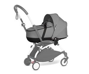 Babyzen Nacelle YOYO, Gris - Comprend Un Double Matelas épais, Une Coque et Une Capote ventilées - Nécessite Un Cadre YOYO2 (Vendu séparément)
