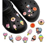 BABYZOCO Lot de 10 épingles à breloques pour crocs, breloques crocs, chaussures pour cadeaux, décoration de chaussures, décoration de chaussures, motif de bonbons, lot de 10