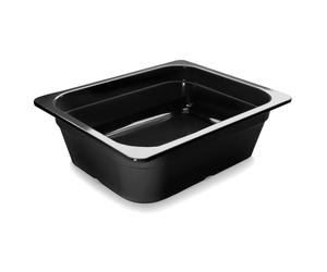 Bac 1/2 en mélamine Lacor GN Noir 8,00 L