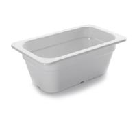 Bac 1/4 en mélamine Lacor GN Blanc 1,90 L