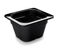 Bac 1/6 en mélamine Lacor GN Noir 1,10 L
