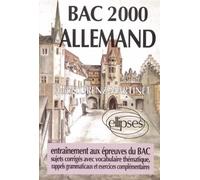 Bac 2000 allemand - Heidi Lorenz-Martinet - Ellipses - broché - Livre
