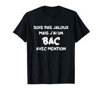BAC 2023 Simple Bachelier Bachelière avec mention Cadeau bac T-Shirt