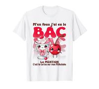 BAC 2025 Cerise diplômée Cadeau drôle pour Bachelier Mention T-Shirt