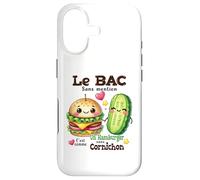BAC 2026 diplômée Cadeau pour Bachelier Mention Hamburger Coque pour iPhone 17