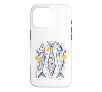 Bac 2026 Sardines Rétro Humour Réussite Style méditerranéen Coque pour iPhone 16 Pro