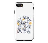 Bac 2026 Sardines Rétro Humour Réussite Style méditerranéen Coque pour iPhone SE (2020) / 7/8