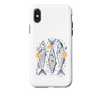 Bac 2026 Sardines Rétro Humour Réussite Style méditerranéen Coque pour iPhone X/XS