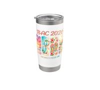 BAC 2026 Vacances mode on Plages Réussite Après Examens Gobelet isotherme en acier inoxydable double paroi