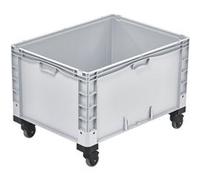 Bac 800X600X220 avec 4 Roulettes 2 Freins Matériel CHR Pro 3
