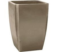 Bac à arbustes vase haut palmea 65 l - double paroi - réserve d'eau intégrée - 47 x 47 x 65 cm - taupe Eda Plastique