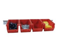 Bac à bec PP emboit. à vide 28L VISO 101X157X70 mm - Rouge - SPACY5R