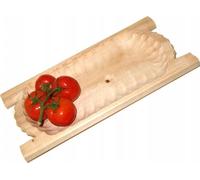 Bac à bois sculpté 70 cm | Plat de service | Bol décoratif en bois | Récipient rustique pour plats et collations