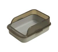 Bac à chat profond - Bac pour chat ouvert | Plateau pour chat ouvert | Plateau à côtés hauts | Cat Box anti-fuite | Open Top Hygienic Odor Control