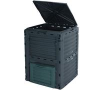 Bac À Compost 300 L En Plastique Rectangulaire Gris, Caddie De Compostage