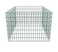 Bac à compost carré en maille de jardin 100 x 100 x 70 cm