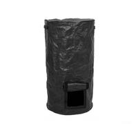 Bac à compost de jardin avec dessus et couvercle pour surveillance en temps réel du compostage Progress Sac de collecte des déchets d'extérieur en polyéthylène (noir, 35 x 60 cm)