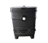 Bac À Compost De Jardin, Conteneur De Compostage Extérieur avec Tuyau De Ventilation Et Thermomètre, Couche Isolante en Matériau EPP, Seau À Compost De Cuisine pour Terrasse
