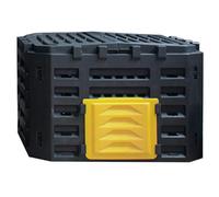 Bac à compost d'extérieur avec aérations pour une création rapide du sol - Parfait pour le recyclage des déchets de jardin, le jardinage écologique, solution de compostage durable et efficace