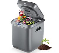 Bac À Compost Électrique Cycleur Automatique de Déchets Alimentaires Bac de Compostage Domestique de 2,5 L À Élimination Automatique des Déchets Transforme Les Restes en Terre Gray