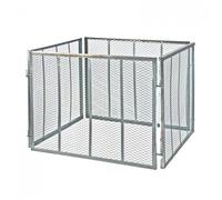 Jardin Composteur métallique Composteur de jardin 106x106x81 cm entièrement galvanisé