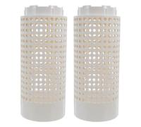 Bac à Compost Enterré Beige 2 Pièces en Plastique Compact | Compostage Domestique, Conversion des Déchets, Soutien aux Cultures, Format 10,24x4,33x4,33 Pouces