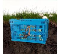 Bac à compost Inground Worm de 19,8 litres, poubelle de compost pliable avec trous et couvercles, composteur de jardin pour lits de jardin surélevés, système de compostage domestique