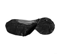 Bac à compost réutilisable en polyéthylène pour une utilisation en extérieur avec couvercle et dessus conçu pour la collecte et le traitement des matériaux organiques en compost de jardin (noir, 45 x