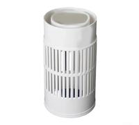 Bac à compostage compact pour jardins, balcons, cours, économise de l'espace - 30,5 x 15,2 x 15,2 cm - Construction en PVC avec couvercle à visser - Blanc - Ferme à insectes