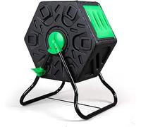 Bac à compostage rotatif pour l'extérieur, sans BPA, chambre simple compacte pour la gestion des déchets de jardin