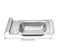 Bac à Copeaux de pour bois pour Barbecue pour weber pour genesis - Compatible Modèles MB20071117 20073315 - pour accessoire Fumoir Métal Argenté 7.48x4.52 Pouces(1pcs)