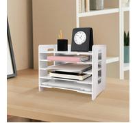 Bac à courrier, organisateur de bureau à 5 niveaux,organisateur de courrier,trieur de papier A4,pour le bureau,JEOBEST