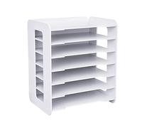 Bac à Courrier Organisateur De Bureau Range Document 7 étages Gestionnaire De Fichiers Boîte De Rangement De Bureau,Convient pour Bureau, Maison, école