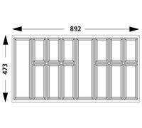 Bac à Couverts Classico 100 pour Arcitech Encadrement De Hettich Couverts 582785
