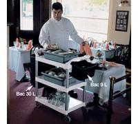 Bac à déchet 30 L pour chariots alimentaires Rubbermaid