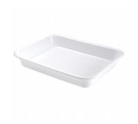 Bac à diviseuse rectangulaire 10 L - blanc